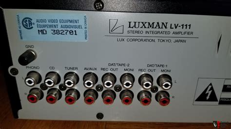 luxman lv 111 specs.